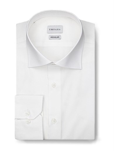 Beyaz Non-Iron Regular Fit Gömlek