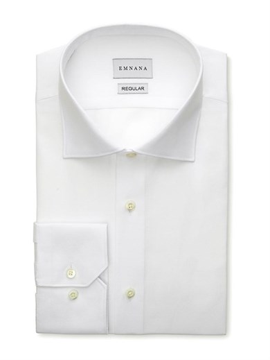 Beyaz Premium Twill Gömlek